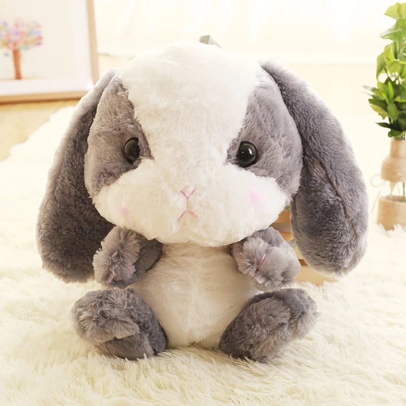 Long Ear Rabbit Plush Bag Cute Doll KawaiiShoulder Backpack Crossbody Bag Coin Purse Messenge Bags Plush Toy Girls Gift