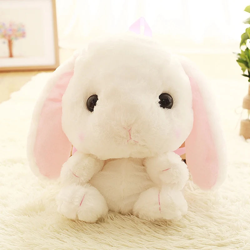 Long Ear Rabbit Plush Bag Cute Doll KawaiiShoulder Backpack Crossbody Bag Coin Purse Messenge Bags Plush Toy Girls Gift