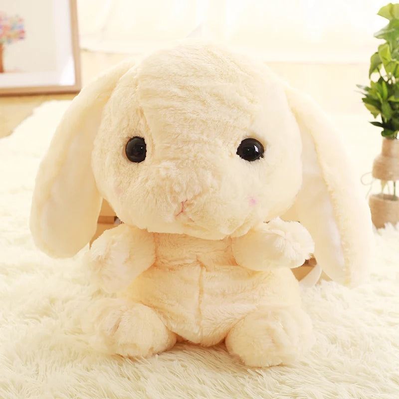 Long Ear Rabbit Plush Bag Cute Doll KawaiiShoulder Backpack Crossbody Bag Coin Purse Messenge Bags Plush Toy Girls Gift