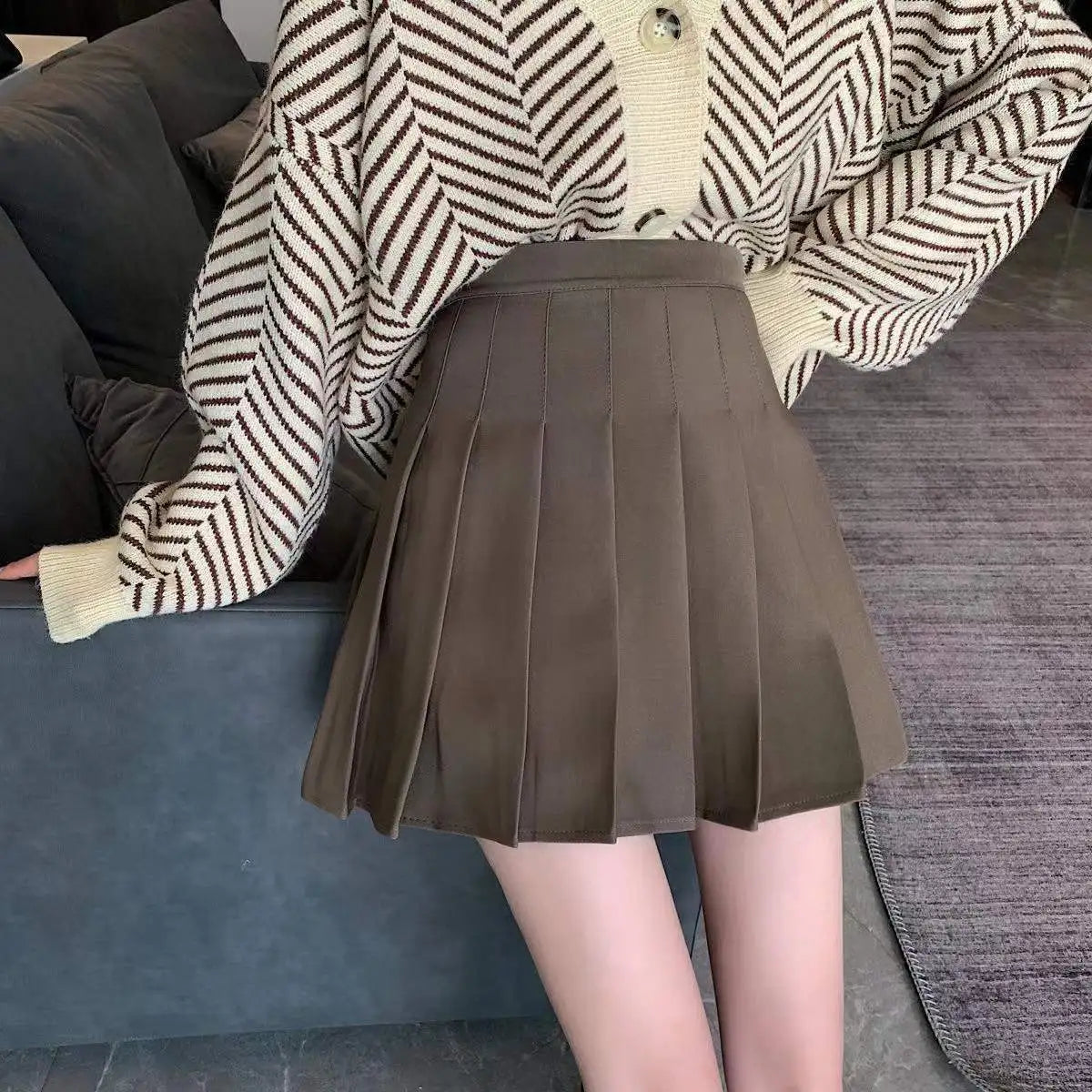 Kalevest Y2k Sweet Girl White Pleated Mini Skirts Women Korean Style High Waist School Short Pleated Kawaii Japanese Pink Skirt