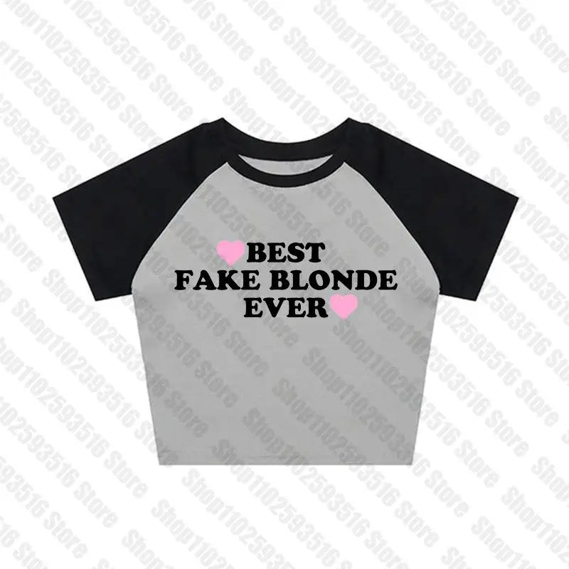 Aesthetic Slim Fit Punk Emo Girls Sexy Tee Gothic Vintage White Crop Tops Women's Streetwear Grunge Cute Baby Tee Y2k Clothes