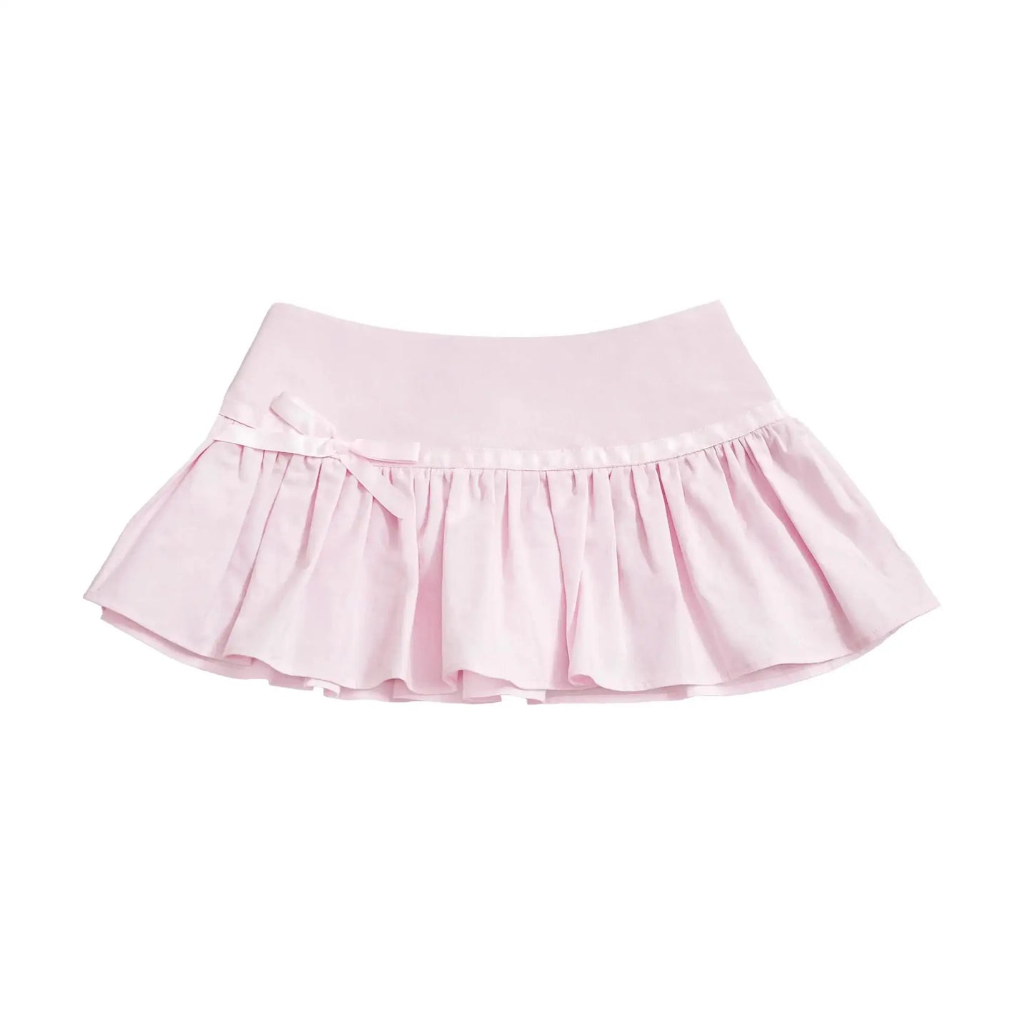 Y2K Emo Girls Aesthetic Pink Mini Skirt vintage Princess Skirt Elegant Fashion Sexy Cute Bow sweet Harajuku Women's Short Skirts