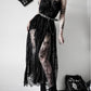 Gothic black dress cover up slip dress accessory Gothic Summer Sexy Women Lace See Through Halter Dress Elegant beach cover up Long Dress  # 112