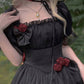 Goth bimbo lolita gothic sexy cupcake black goth dress goth clothing French Black Dress long dress court style sweet princess dress gown # 91