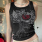 Vintage gothic top Y2k Corset Crop Top Women Cyber Baby Tee Aesthetic Grunge Fairy Core 90s Ropa Fairycore goth emo punk edgy goth clothing # 34