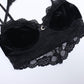 Goth Dark Velvet Lace Romantic Mall Gothic Crop Tops Women Grunge Aesthetic Bodycon Halter Camis Black Backless Summer Busiters  # 227