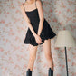Gothic Summer A-Line Dress Sexy Ruffles Strap Dresses Women Black Party Mini Dresses Vintage Dark Fairycore Outfits 90s goth emo sexy black # 124