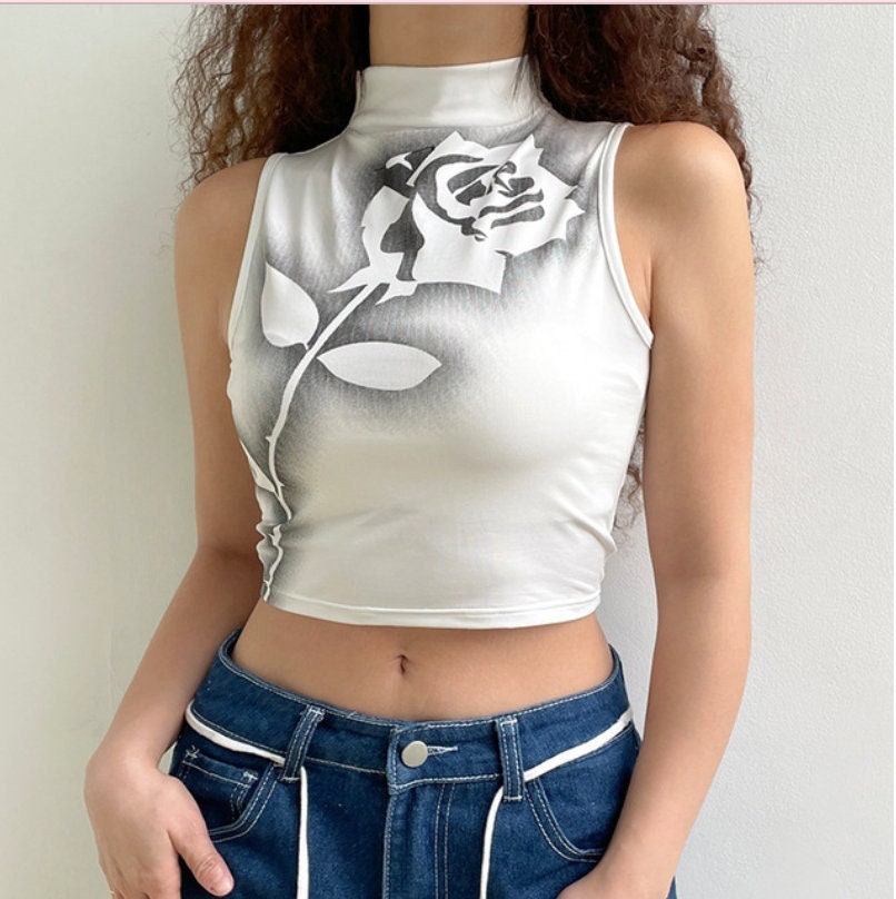 Vintage gothic top Y2k Corset Crop Top Women Cyber Baby Tee Aesthetic Grunge Fairy Core 90s Ropa Fairycore goth emo punk edgy goth clothing # 285