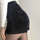 Women's gothic emo dark lace strechy Black Goth Pants Shorts High Waist Spring Fashion Tight Sexy Stretch Y2K Corduroy Female Casual Pants  # 173