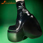 Gothic Style Sexy Elegant Chunky Platform Women Ankle Boots Big Size 43 Comfy Woman Shoes gothic goth edgy alt shoe dark black platforms # 31