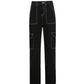 Gothic goth emo Pockets Patchwork Baggy Jeans Fashion Streetwear 100% Cotton Women Denim Trouser Loose Cargo Pants Korean Jeans Harajuku # 203