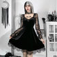 Alt dress goth dress goth clothing E-girl Grunge Gothic Black Mini Dress Lace High Waist Bodycon Y2K Women 90s Vintage Punk Lolita Clothes # 140